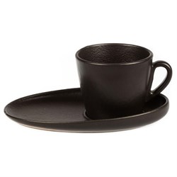 Чашка с блюдцем  Black Raw Stellar Cappuccino 175 мл, P.L. Proff Cuisine 81223144 - фото 121115