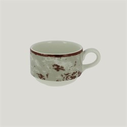 Чашка RAK Porcelain Peppery круглая штабелируемая 230 мл, серый цвет 81220609 - фото 124079