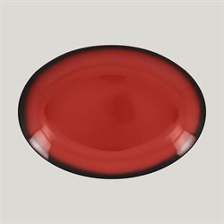 Блюдо овальное RAK Porcelain LEA Red 26 см (красный цвет) 81223512 - фото 166038