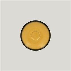 Блюдце RAK Porcelain LEA Yellow 15 см, для чашки 81223411 (желтый цвет) 81223412 - фото 166613