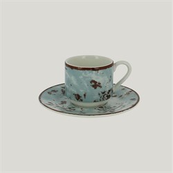 Блюдце RAK Porcelain Peppery для чашки 13 см, h 1,7 см, голубой цвет 81220613 - фото 166617