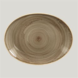 Овальная тарелка RAK Porcelain Twirl Alga 32*23 см 81220463 - фото 166974