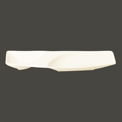 Тарелка RAK Porcelain Mazza прямоугольная, 2 секции, 53*17 см 81220371 - фото 170376