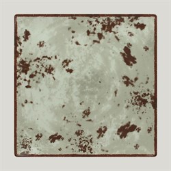 Тарелка RAK Porcelain Peppery квадратная 27*27 см, h 2,6 см, серый цвет 81220621 - фото 170414