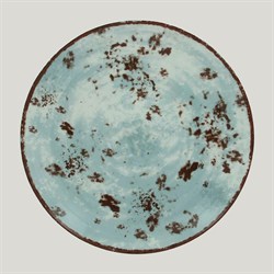 Тарелка RAK Porcelain Peppery круглая плоская 15 см, голубой цвет 81220287 - фото 170432