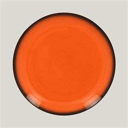 Тарелка круглая RAK Porcelain LEA Orange 27 см (оранжевый цвет) 81223527 - фото 171064