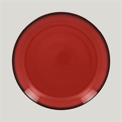 Тарелка круглая RAK Porcelain LEA Red 27 см (красный цвет) 81223508 - фото 171066