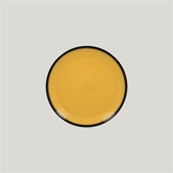 Тарелка круглая RAK Porcelain LEA Yellow 21 см (желтый цвет) 81223400 - фото 172827