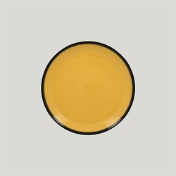 Тарелка круглая RAK Porcelain LEA Yellow 24 см (желтый цвет) 81223399 - фото 172829