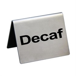 Табличка "Decaf" 5*4 см, сталь, P.L. Proff Cuisine 81200202 - фото 174147