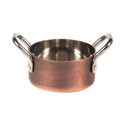 Кастрюля для подачи Antique Copper без крышки 7*4 см, 150 мл, нержавейка, P.L. Proff Cuisine 81240027 - фото 174739