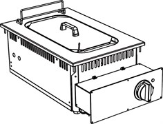 ФРИТЮРНИЦА ВСТРАИВАЕМАЯ 700 СЕРИИ APACH CHEF LINE SLDI7FRIE4S10 354631 354631