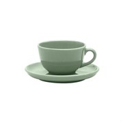 Пара чайная FLAT Shape MATCHA (чашка 200мл и блюдце 14см) Oxford 136122, AO04-1A04 404312 404312