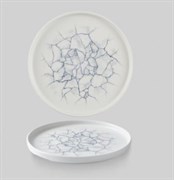 Тарелка мелкая 26см, h2см с прямым бортом, Chefs Plate, цвет Kintsugi Pearl Grey, KTPGWP261 381039 381039