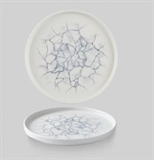 Тарелка мелкая 21см, h2см с прямым бортом, Chefs Plate, цвет Kintsugi Pearl Grey, KTPGWP211 381041 381041