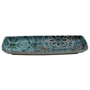 Блюдо поднос меламиновый 24*11*2.6 см Damask Blue   P.L. 81290123