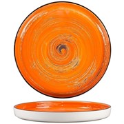 Тарелка с бортом Texture Orange Circular 28 см, h 3,1 см, P.L. Proff Cuisine 70001277