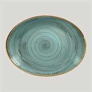 Овальная тарелка RAK Porcelain Twirl Lagoon 32*23 см 81220465