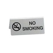 Табличка настольная "NO SMOKING" 12*5 см, нержавейка, P.L. Proff Cuisine 95001085