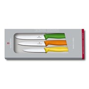 Набор ножей Victorinox с цветными ручками, 3 предмета 70001205