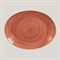 Овальная тарелка RAK Porcelain Twirl Coral 32*23 см 81220464 - фото 171927